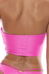 Luli Fama Luminous Double Loop Bandeau Crop Top